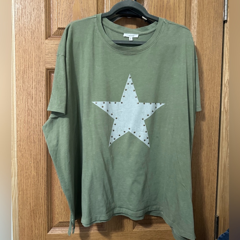 Maurices Olive Green Tee 3X